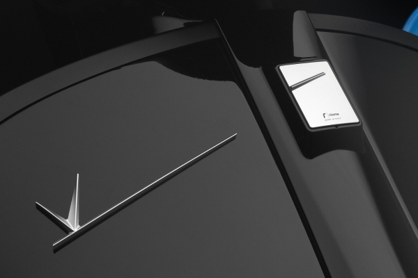 Rizoma Icon-Tag vorne schwarz für neue Vespa GTS 125 und 300 Modelle